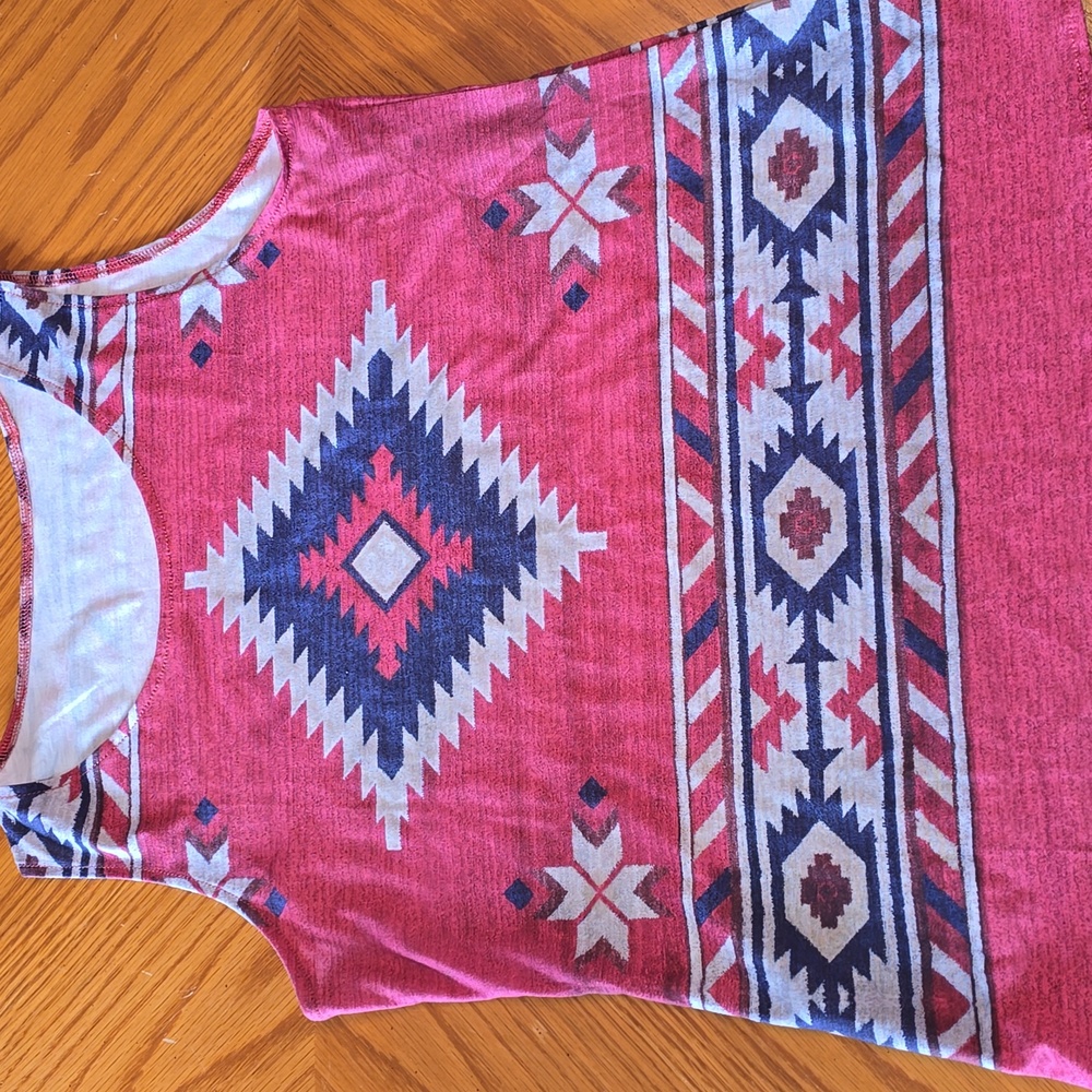 Native American Aztec print tank